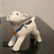 VTG mini planter Lamb Occupied Japan Calf toothpick holder Adorable ceramic picture
