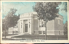 Auburn Postcard Co. Public Library Boyne City, Michigan Charlevoix County picture