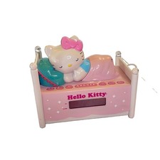 Hello Kitty Sleeping Bed Digital Alarm Clock Radio KT2052P Night Light 2013 picture