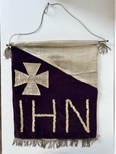 Antique Procession Banner Religious / In his Name picture