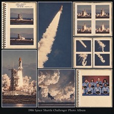 Vintage 1986 Space Shuttle Challenger Photo Album - Launch and Explosion picture