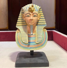 Egyptian Artifacts Rare Authentic Pharaonic Statue Of Egyptian King Tutankhamun picture