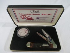 Case XX Collectors 2000 Millennium Set Pocket Knife with Coin, Into the Future picture