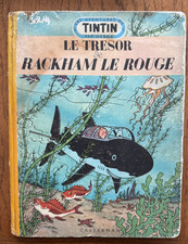 Hergé Tintin Le Trésor de Rackham Le Rouge Médaillon Bleu B-7 1952 Belgium picture