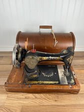 Vintage 1916 Singer Sewing Machine With Case/ Box picture