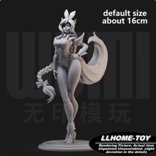 Game Ahri Fox Bunny Girl Resin 3D Print GK Figure DIY Model Unpainted picture