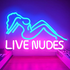 Live Nudes Neon Sign Live Nudes Led Signs for Wall Decor Dimmable Neon Light picture