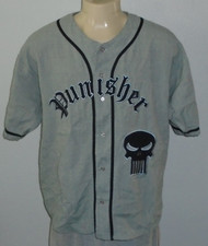 Vintage 2002 Marvel Comics The Punisher #74 Embroidered Baseball Jersey Men XL picture