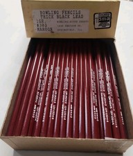 1 BOX (144) Vintage Hex Pencils Bowling Pencils ,Score Keeping Pencil Thick lead picture