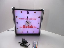 Kodak Priceless LED light up Advertising wall clock Brand New picture