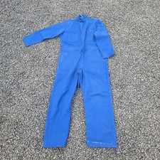 Authentic Vintage Amtrak Employee Railroad Blue Coveralls Uniform Logo 44 Reg picture