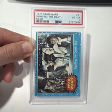 1977 Topps Star Wars Sighting The Death Star PSA 4 picture