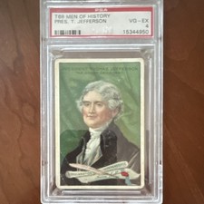 1911 T68 Heroes of History President Jefferson PSA 4.  Rare picture