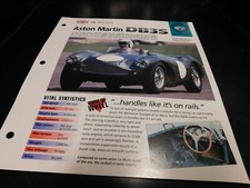 1953-1956 Aston Martin DB3S Spec Sheet Brochure Photo Poster 54 55 picture