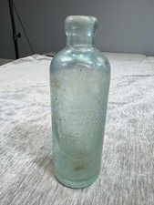 Vintage JF Zimmer Gloucester NJ Green Blob Top Soda Bottle Embossed picture