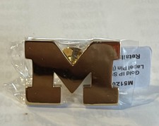 10 University of Michigan Steel Lapel Pins College Wolverines Football Alumni picture