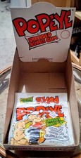 Vintage 1987 POPEYE SHREDDED  BUBBLE GUM Sealed Bag w/Store Display Box NOS. picture