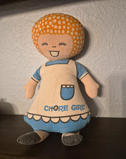 Vintage 1970s Chore Girl Advertising Cloth Doll Rag Doll Metal Textiles Co 16