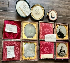 Antique BANTA Family Photo Lot Daguerreotypes Ambrotype ANSON FREDRICKS JAQUITH picture