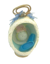 Vintage Easter Egg Diorama Ornament Miniature Scene 3