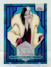 2023 Topps Chrome Disney 100 Cruella de Vil #90 (101 Dalmatians) Blue /75 picture