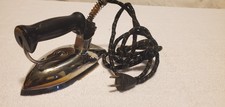 Working Vintage 1930's Singer Model T Travel Iron & Silex Cord Set, Factory Tag picture