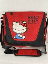 Hello Kitty Vertical Messenger Bag Model KT4339RV 2011 Rare Red Y2K picture