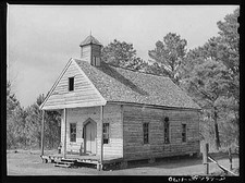 Photo:Old Church Schoolhouse 1900s Rural Wooden Building picture