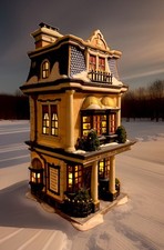 Dept 56 Dickens Village Teaman & Crupp China Shop with Box & Light #58314 READ picture