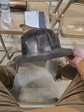 Possible Cairns Fire Helmet (Bob Name)(Most Of Tag Missing Offers Welcome) picture