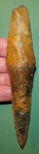 DAGGER TYPE II . WITH NICE FLAKING. DANISH NEOLITHIC DAGGER. restored tip picture