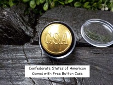 Confederate States of America Coat Button Loaded with Gold Free Button Case picture