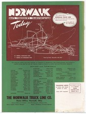 1952 Norwalk Truck Line of Norwalk OhiO Ad: Route Map & Terminal List picture