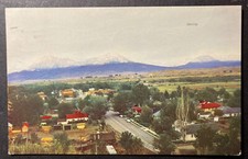 Hotchkiss Delta County Colorado printed 1963 chrome town view picture