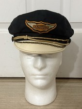 Authentic 1940s-1950s Harley-Davidson Road Captain Uniform Hat Sz 6 7/8 picture