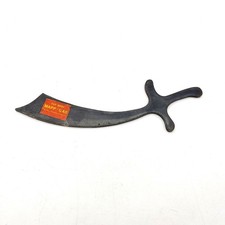 Vintage Dow Chemical MAPP GAS Metal Scimitar Letter Opener Miniature Sword 7.5