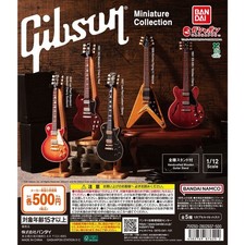 Gibson Miniature Guitar Collection Set of 5 Figures capsule toy Gashapon Age15+ picture