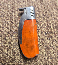 French Laguiole Lighter -Vintage Working- Woodgrain Finish 33275 Pocket Size picture