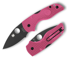 Spyderco Lil Native Lightweight BD1N DLC Plain Blade Pink FRN Handles C230PPNBK picture