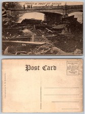 Vintage Main St Bridge Debris Postcard Flood Damage K. M. Kammerer c1910s picture