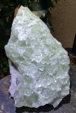 Green & Clear Cubic Fluorite Crystal Mineral UV Phosphorescence, 1146g or 2.5 lb picture