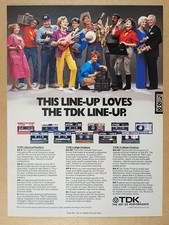 1987 TDK Cassette Tape MA-XG X SA-XG HX-S vintage print Ad picture