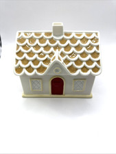 Gingerbread House Cookie Jar by Victoria Hagan ~ Porcelain ~ 6