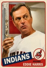 Eddie Harris Major League Custom Art Trading Card