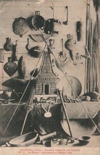 1900s Fiji Pagan Temple Postcard Bergeret Weapons Fort St School 30 Hereford St picture