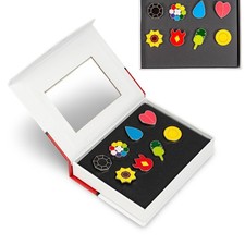 Pokemon Cartoon Anime All 8 Kanto Gym Badges Gen. 1 for Cosplay - Collector Box picture
