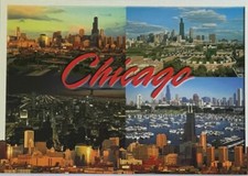 Chicago Skyline Postcard Illinois IL picture