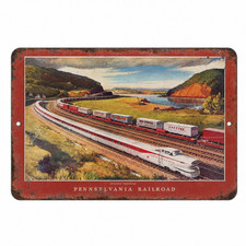 Pennsylvania Railroad Metal Sign Vintage RR Retro Antique Replica PPR1 - 3 Sizes picture