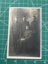 WW1 Doughboy Soldiers x4 79th Division Studio Photo picture