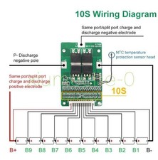 10S 15A 42V BMS Polymer Cell 18650 Lithium Battery Balance Protection Board picture